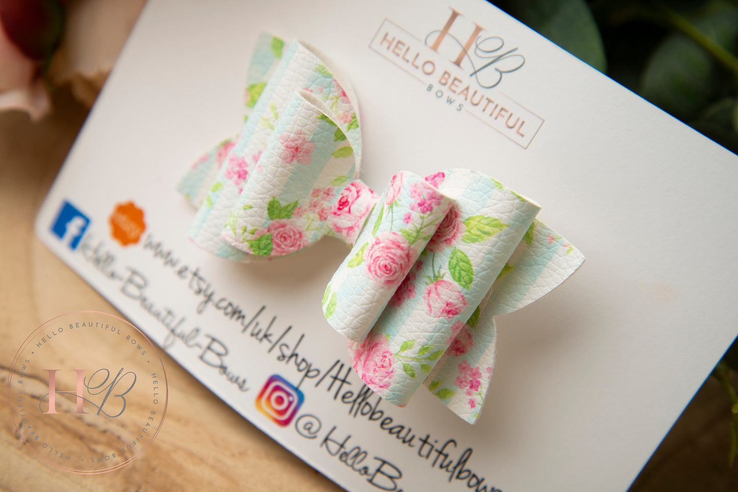 Summer floral hair bow, girls hair bows, summer hair bow, hair clips, baby headbands, girls headband, girls bows