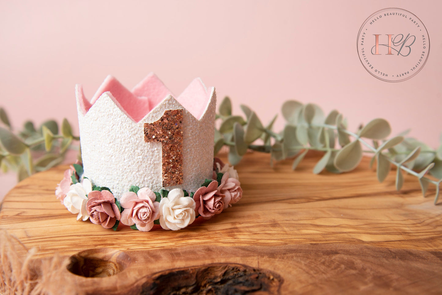 White birthday crown, 1st birthday crown, 2nd birthday crown, Cake smash crown, birthday crown, glitter birthday crown