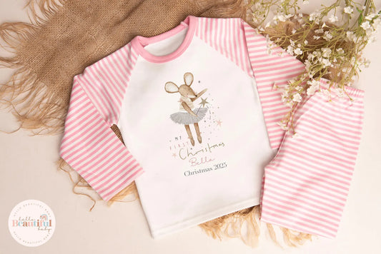 Girls personalised Christmas pyjamas