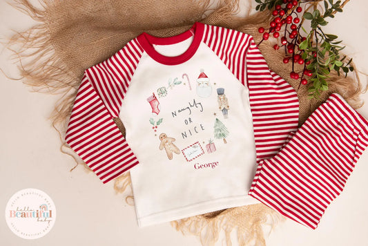 Kids personalised Christmas pyjamas