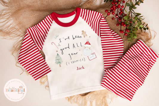 Kids personalised Christmas pyjamas