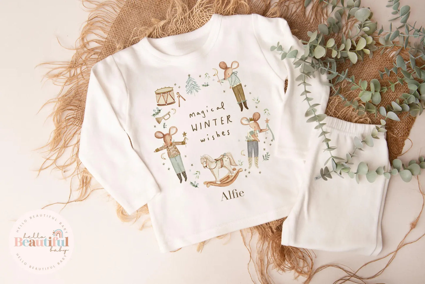 Kids personalised Christmas pyjamas