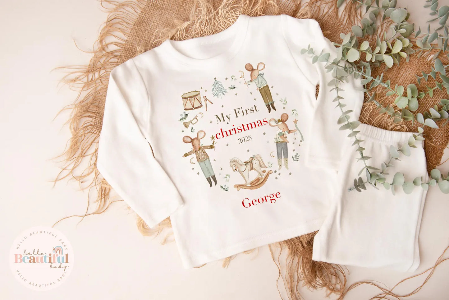 Kids personalised Christmas pyjamas