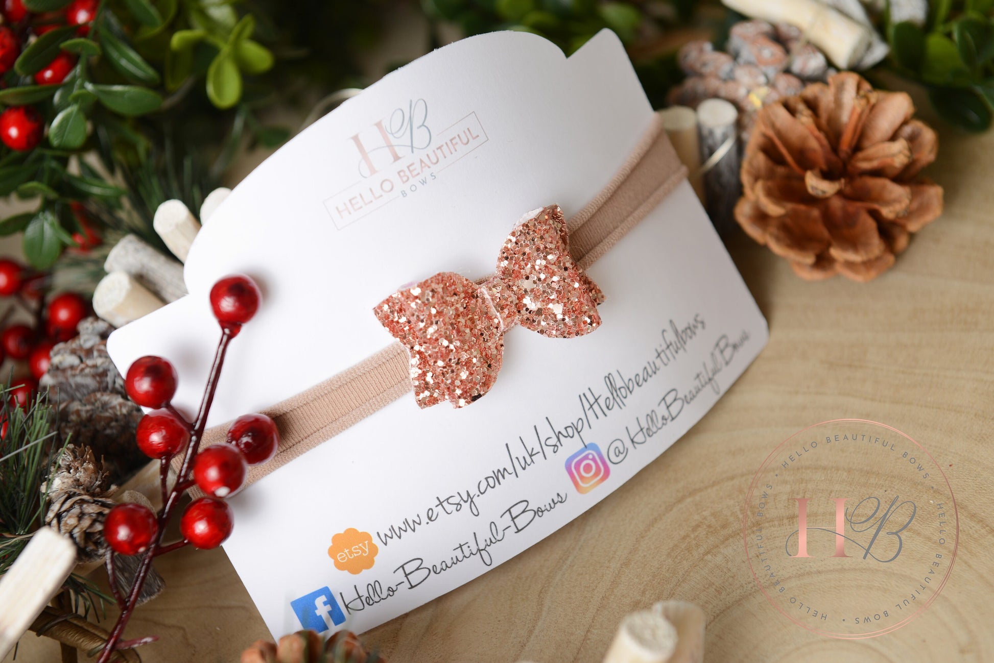 christmas baby headband, glitter headband, baby headband, newborn headband,