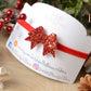christmas baby headband, Red glitter headband, Red baby headband, newborn headband,