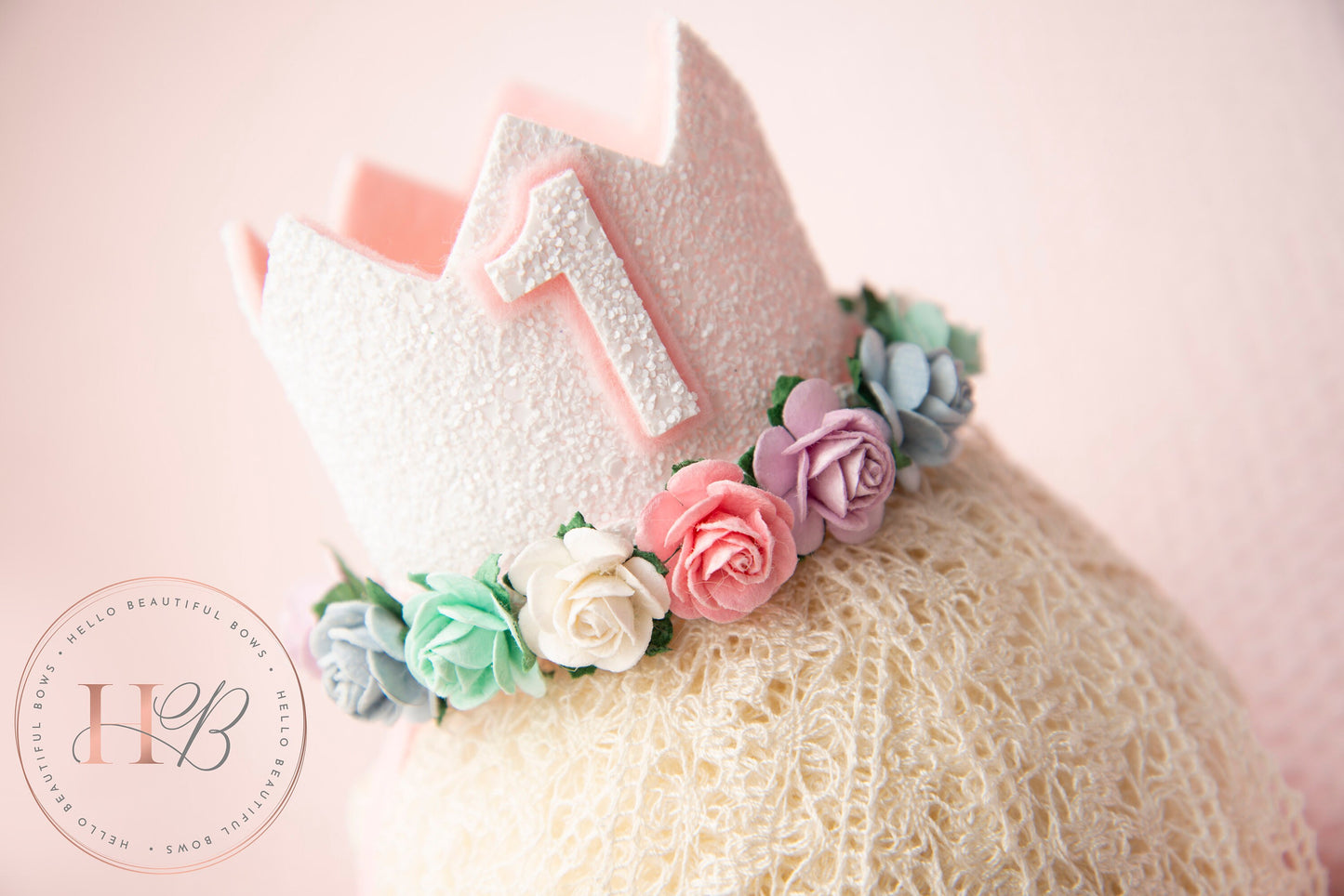 White birthday crown, 1st birthday crown, 2nd birthday crown, Cake smash crown, birthday crown, glitter birthday crown