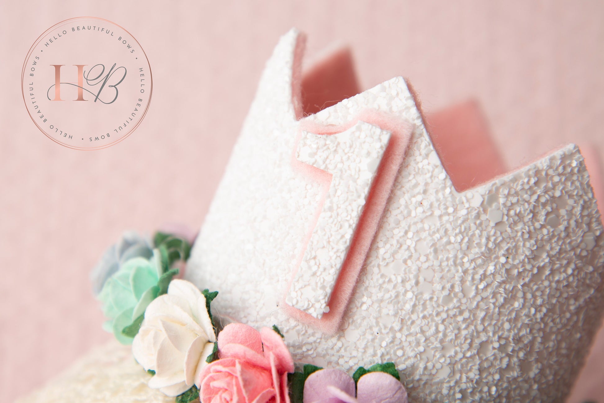 White birthday crown, 1st birthday crown, 2nd birthday crown, Cake smash crown, birthday crown, glitter birthday crown