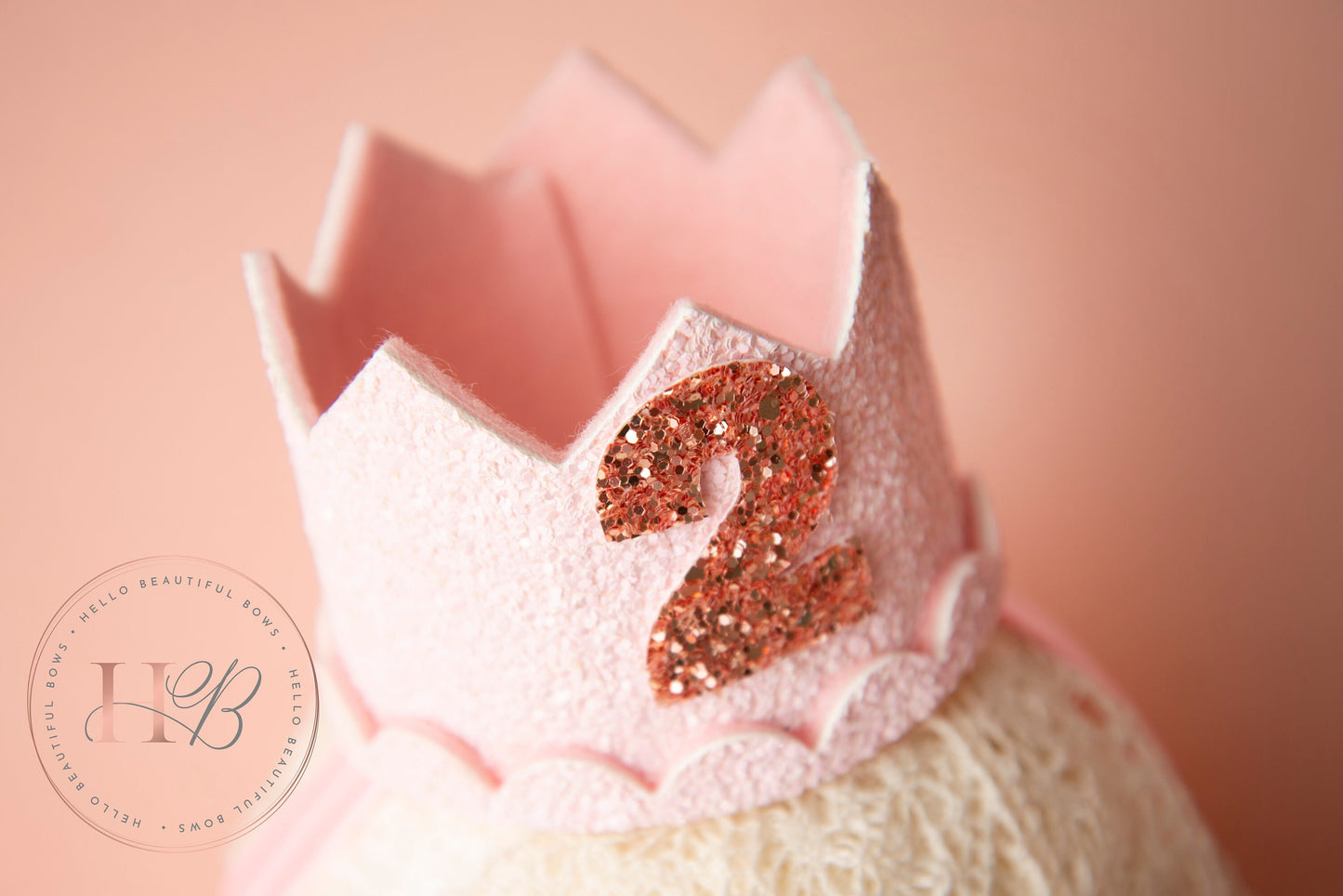 pink birthday crown, 1st birthday crown, 2nd birthday crown, Cake smash crown, birthday crown, glitter birthday crown