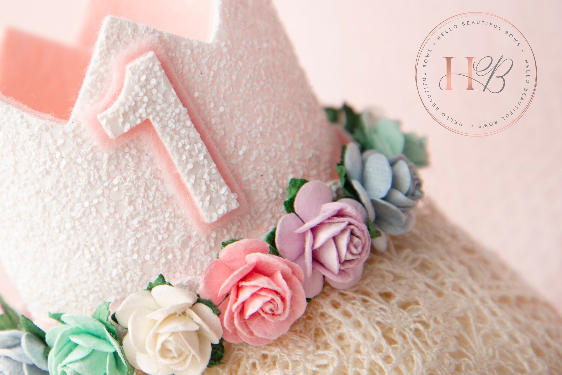 White birthday crown, 1st birthday crown, 2nd birthday crown, Cake smash crown, birthday crown, glitter birthday crown