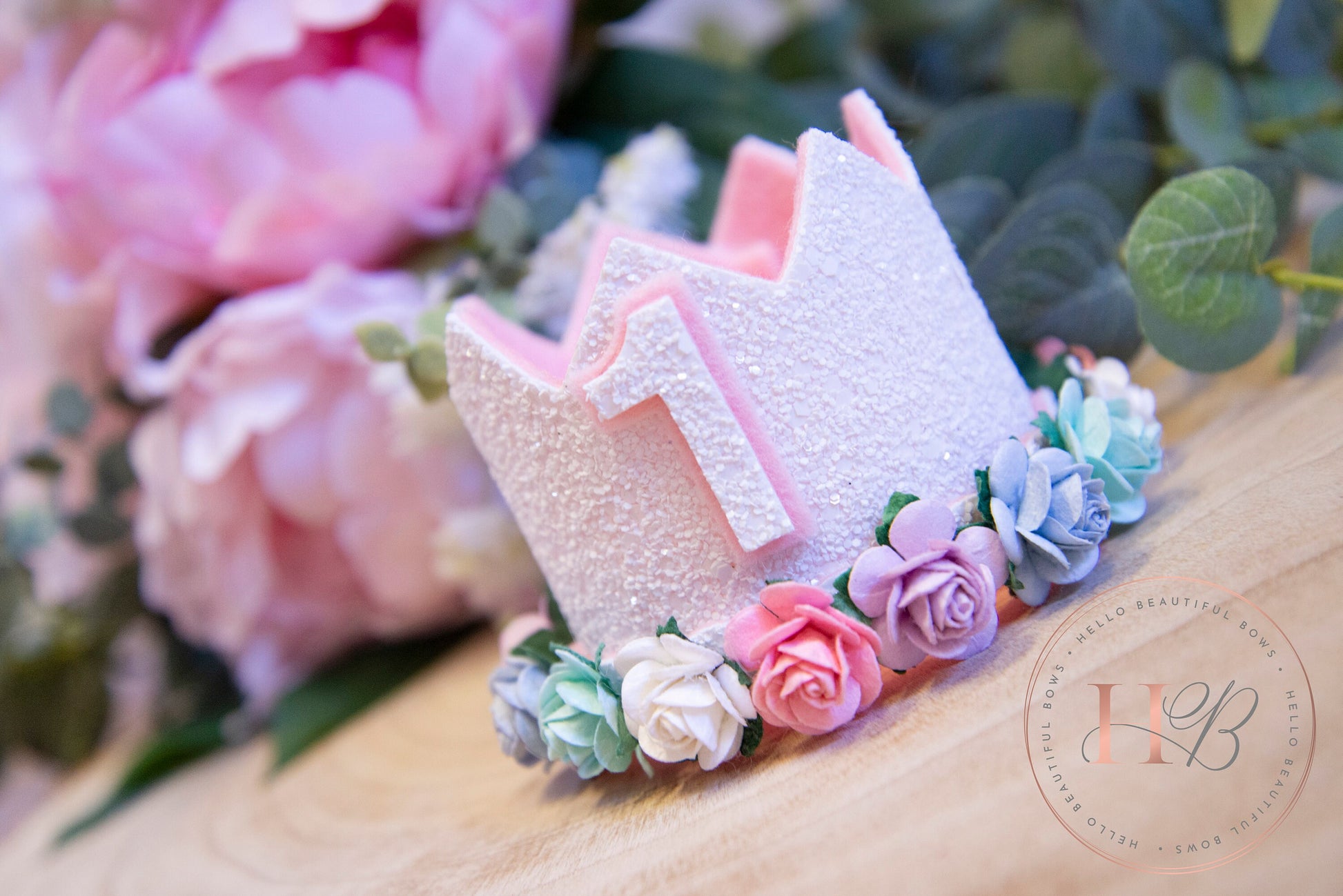 White birthday crown, 1st birthday crown, 2nd birthday crown, Cake smash crown, birthday crown, glitter birthday crown