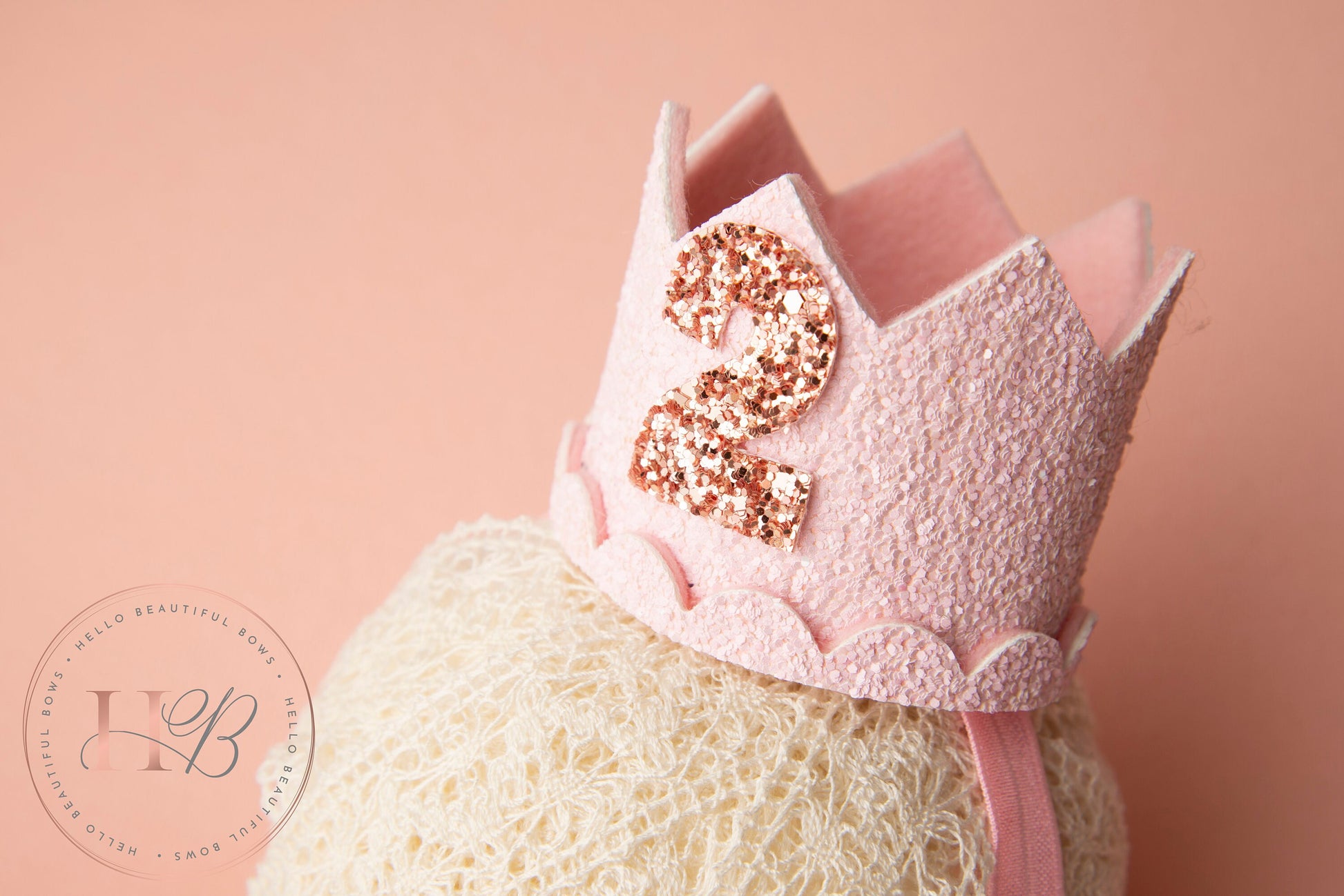 pink birthday crown, 1st birthday crown, 2nd birthday crown, Cake smash crown, birthday crown, glitter birthday crown