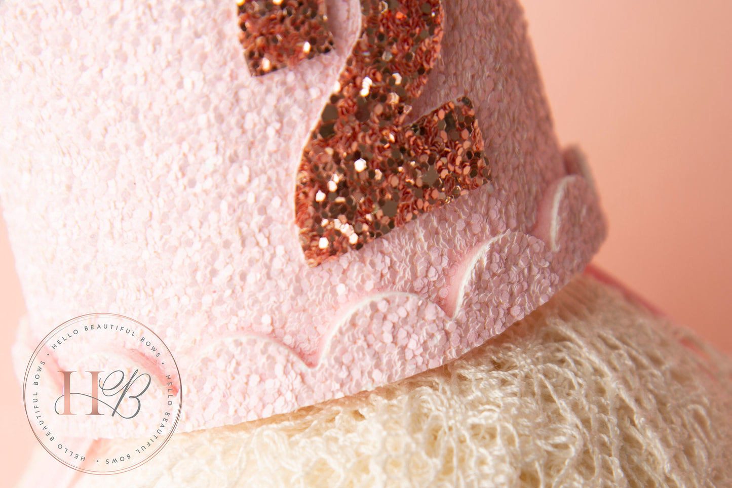 pink birthday crown, 1st birthday crown, 2nd birthday crown, Cake smash crown, birthday crown, glitter birthday crown