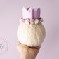 Lilac birthday crown, 1st birthday crown, 2nd birthday crown, Cake smash crown, birthday crown, glitter birthday crown