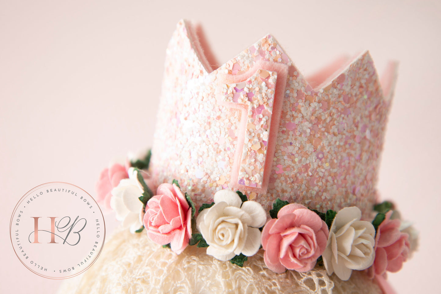 Pink birthday crown, 1st birthday crown, 2nd birthday crown, Cake smash crown, birthday crown, glitter birthday crown