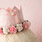 Pink birthday crown, 1st birthday crown, 2nd birthday crown, Cake smash crown, birthday crown, glitter birthday crown