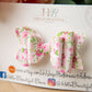 Summer floral hair bow, girls hair bows, summer hair bow, hair clips, baby headbands, girls headband, girls bows