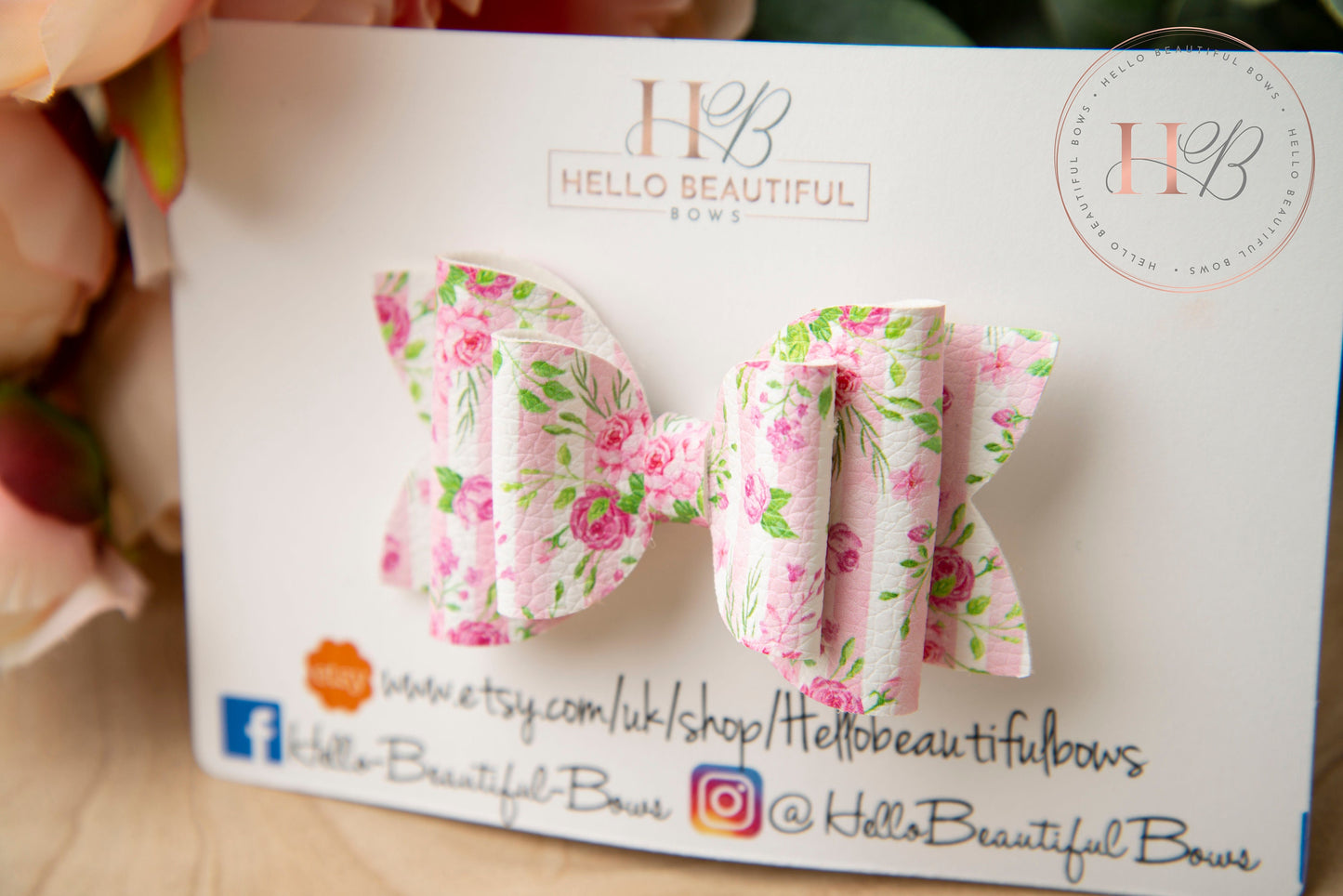Summer floral hair bow, girls hair bows, summer hair bow, hair clips, baby headbands, girls headband, girls bows