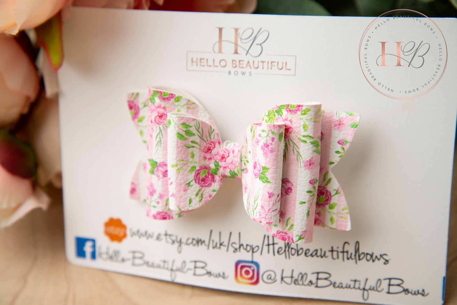 Summer floral hair bow, girls hair bows, summer hair bow, hair clips, baby headbands, girls headband, girls bows