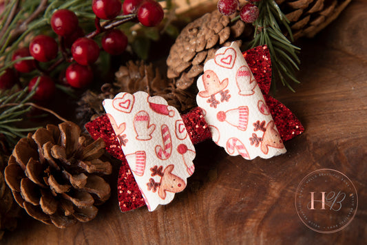 Christmas hair bows, girls hair bows, hair clips, baby headbands, christmas scene hair bow, christmas hair bows, hair clip, hair bows.