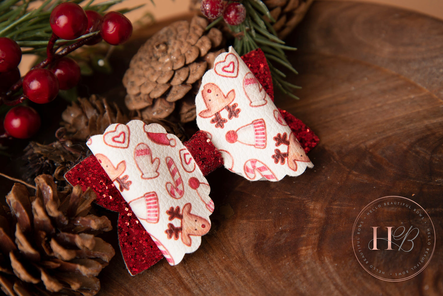 Christmas hair bows, girls hair bows, hair clips, baby headbands, christmas scene hair bow, christmas hair bows, hair clip, hair bows.