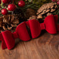 Christmas hair bows, girls hair bows, hair clips, baby headbands, Red velvet christmas hair bows, hair clip, hair bows, pig tail bows