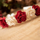 Girls flower headband, girls Alice headband flower headband, Christmas Headband, floral headband, flower girl headband, girls headbands