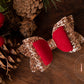 Christmas hair bows, girls hair bows, hair clips, baby headbands, red and gold hair bow, red glitter hair bow, hair clip, hair bow,