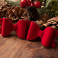 Christmas hair bows, girls hair bows, hair clips, baby headbands, Red velvet christmas hair bows, hair clip, hair bows, pig tail bows