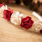 Girls flower headband, girls Alice headband flower headband, Christmas Headband, floral headband, flower girl headband, girls headbands