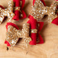 Christmas hair bows, girls hair bows, hair clips, baby headbands, present bow, christmas hair bows, hair clip, hair bows.