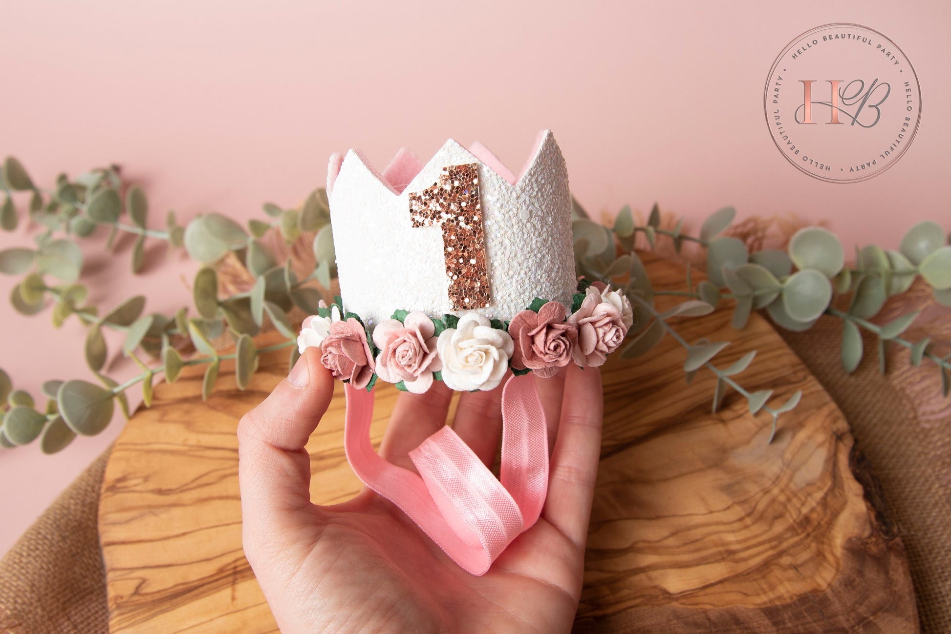 White birthday crown, 1st birthday crown, 2nd birthday crown, Cake smash crown, birthday crown, glitter birthday crown