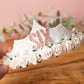 Girls birthday tiara, princess tiara, white birthday tiara, girls birthday crown, birthday accessories