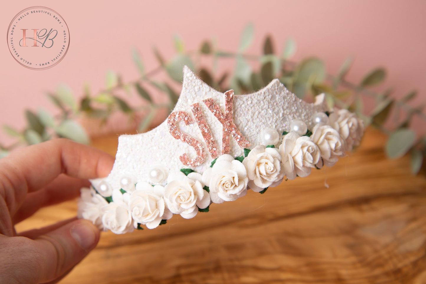 Girls birthday tiara, princess tiara, white birthday tiara, girls birthday crown, birthday accessories
