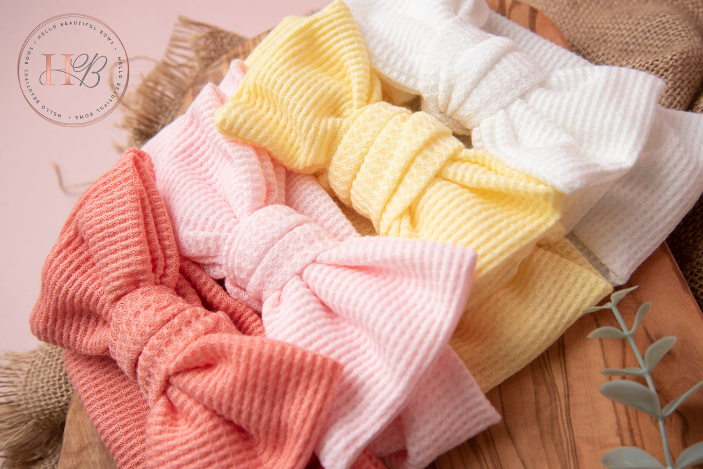 baby headbands, baby girl headband, baby head wraps, girl headbands, soft headbands, summer headbands, Waffle headbands