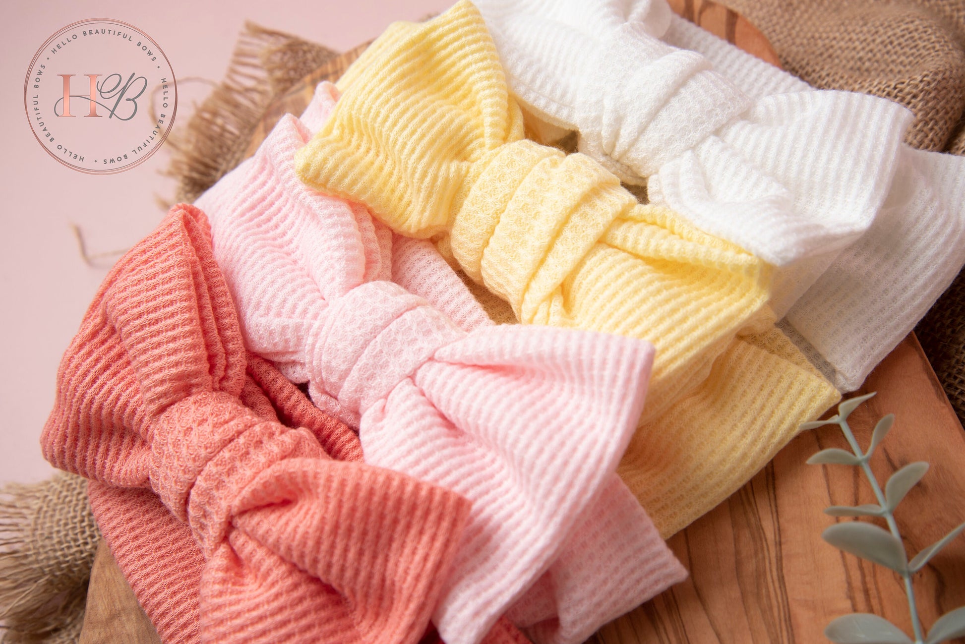 baby headbands, baby girl headband, baby head wraps, girl headbands, soft headbands, summer headbands, Waffle headbands