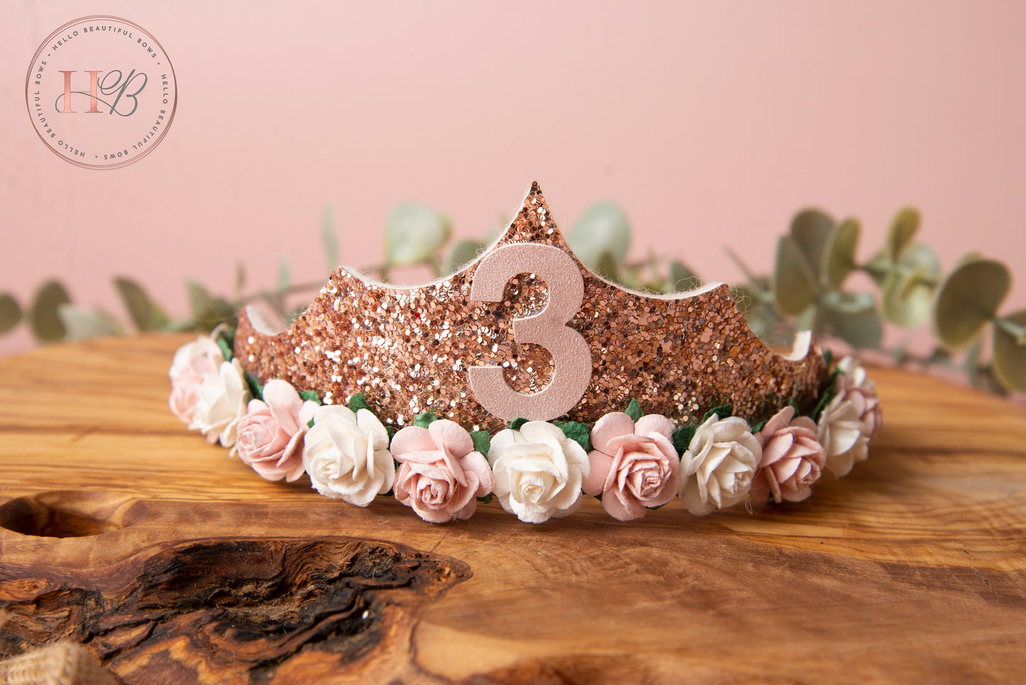 Girls birthday tiara, princess tiara, rose gold birthday tiara, girls birthday crown, birthday accessories