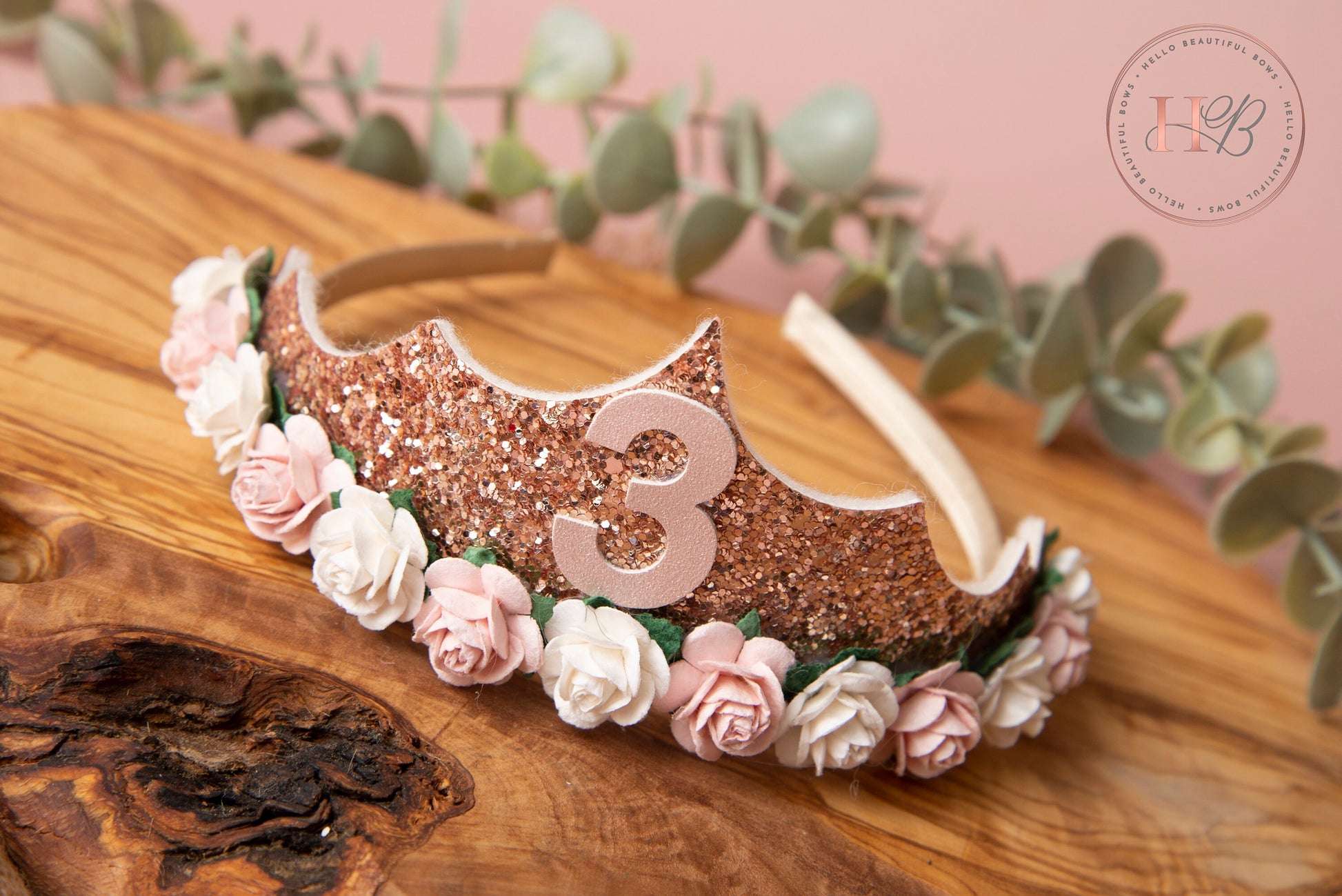 Girls birthday tiara, princess tiara, rose gold birthday tiara, girls birthday crown, birthday accessories
