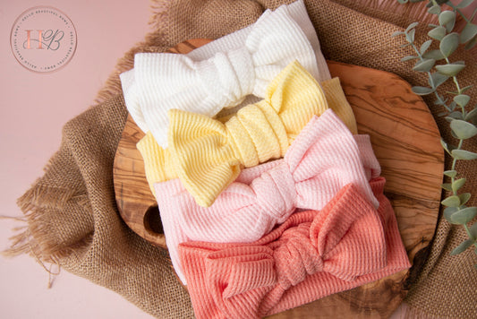 baby headbands, baby girl headband, baby head wraps, girl headbands, soft headbands, summer headbands, Waffle headbands