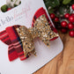 Christmas hair bows, girls hair bows, hair clips, baby headbands, tartan hair bow, christmas hair bows, hair clip, hair bows for girls