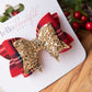 Christmas hair bows, girls hair bows, hair clips, baby headbands, tartan hair bow, christmas hair bows, hair clip, hair bows for girls