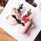 Christmas hair bows, girls hair bows, hair clips, baby headbands, Reindeer hair bow,, christmas hair bows, hair clip, hair bows.