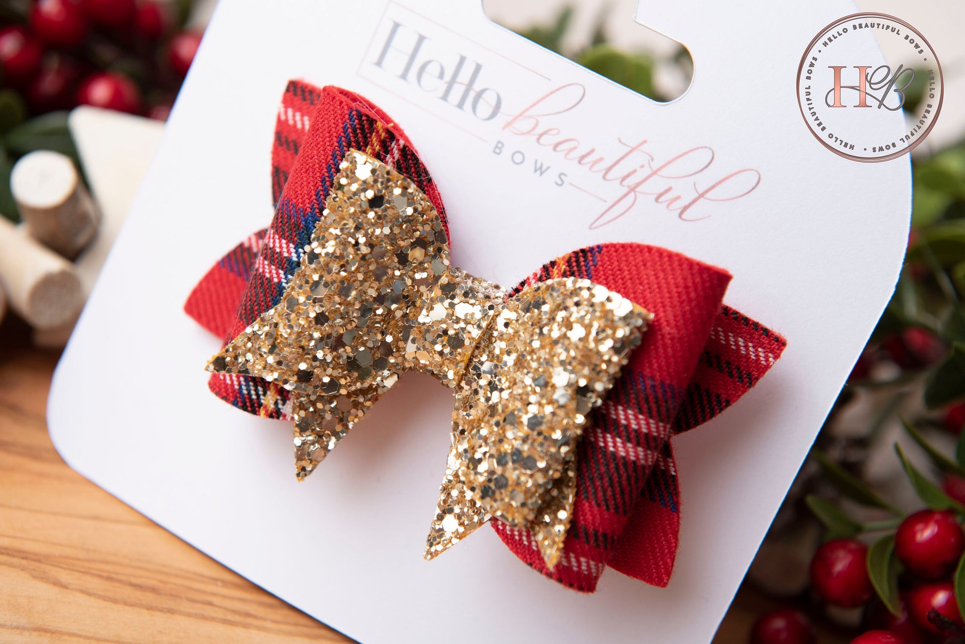 Christmas hair bows, girls hair bows, hair clips, baby headbands, tartan hair bow, christmas hair bows, hair clip, hair bows for girls