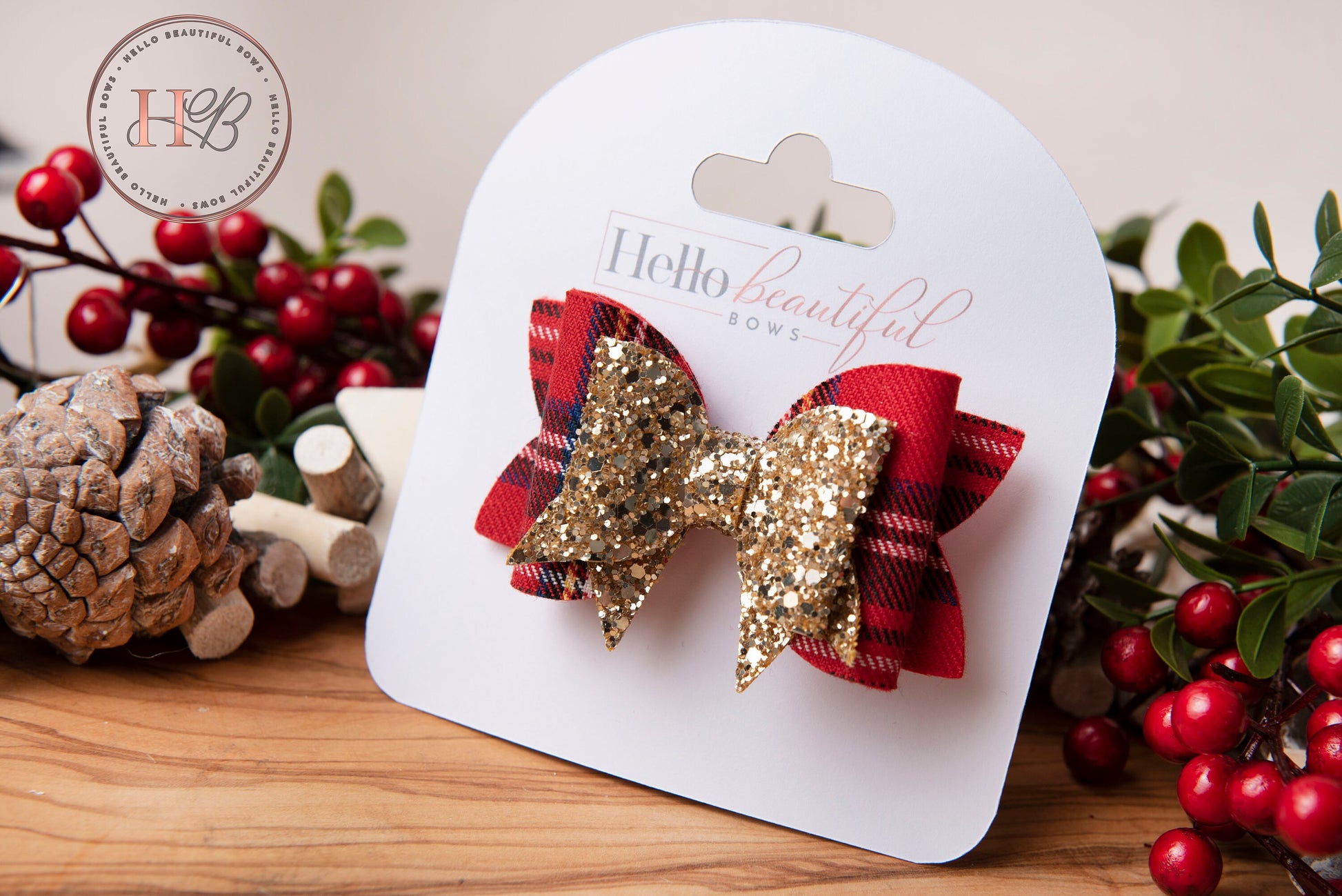 Christmas hair bows, girls hair bows, hair clips, baby headbands, tartan hair bow, christmas hair bows, hair clip, hair bows for girls