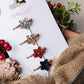 Christmas hair bows, girls hair bows, hair clips, fringe clips, star clips, christmas hair bows, hair clip, hair bows for girls
