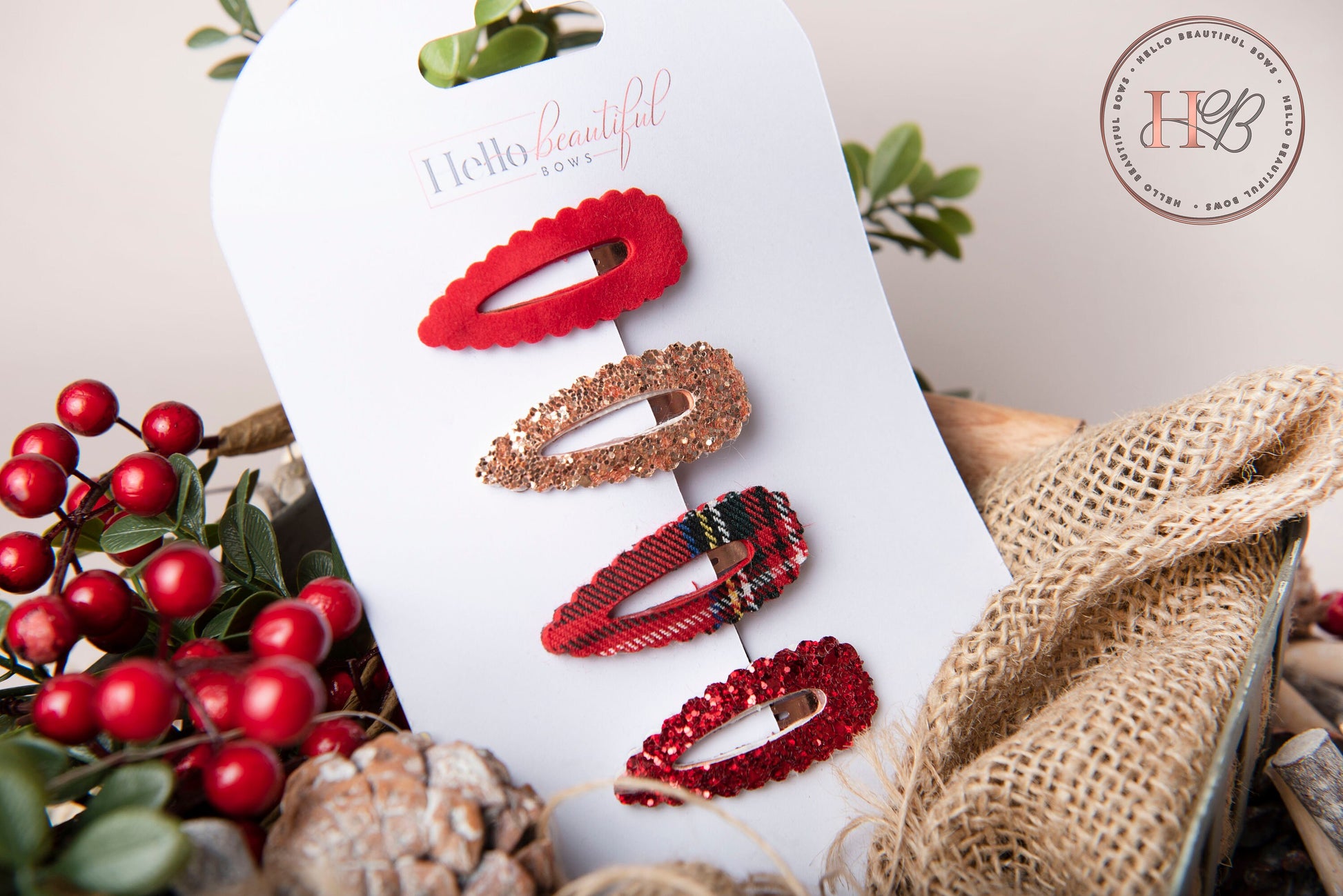 Christmas hair bows, girls hair bows, hair clips, fringe clips, snap clips, christmas hair bows, hair clip, hair bows for girls
