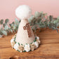 Neutral party hat, 1st birthday, 2nd birthday crown, Cake smash prop, birthday crown, party hat, first birthday girl,