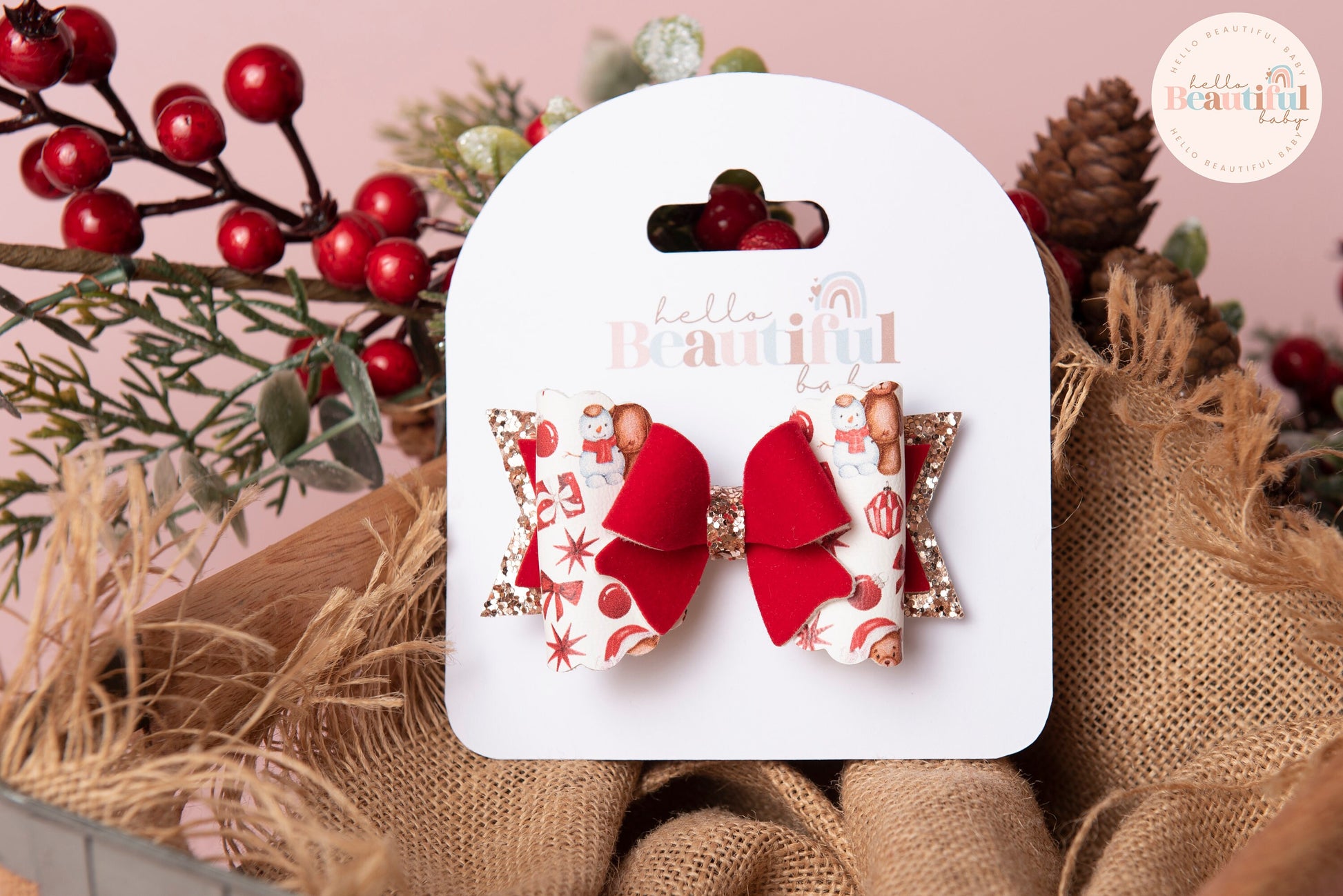 Christmas hair bows, girls hair bows, hair clips, baby headbands, girls christmas gift, hair bows, hair clip,