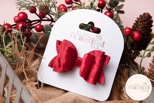 Christmas hair bows, girls hair bows, hair clips, baby headbands, girls christmas gift, hair bows, hair clip, red velvet bow