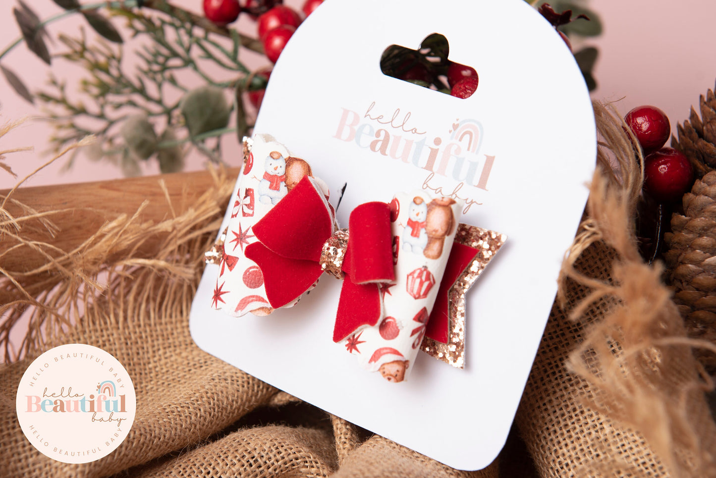 Christmas hair bows, girls hair bows, hair clips, baby headbands, girls christmas gift, hair bows, hair clip,