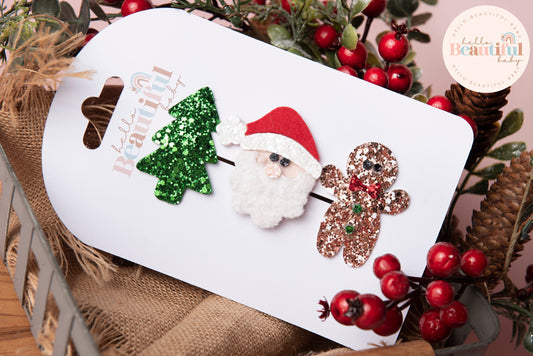 Christmas hair bows, girls hair bows, hair clips, fringe clips, snap clips, christmas hair bows, hair clip, hair bows for girls